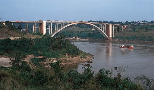 Paraná River between Ciudad del Este, Paraguay