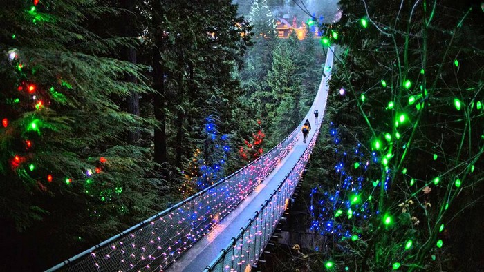 Capilano Suspension Bridge, Vancouver, British Columbia.