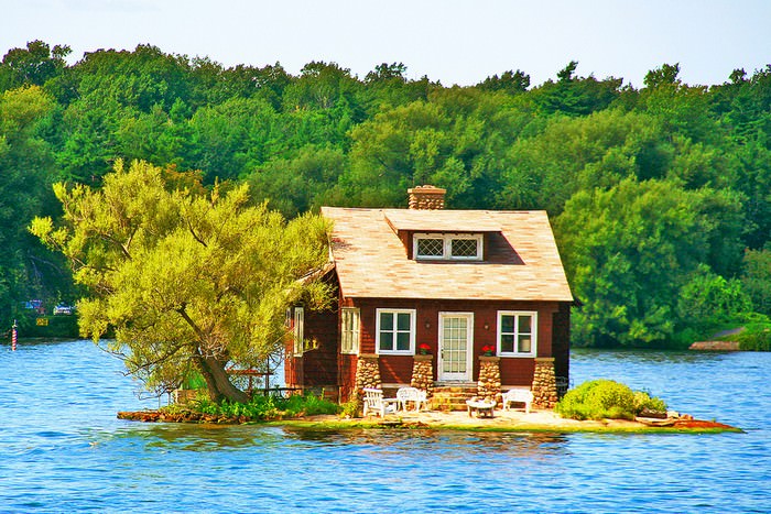 Porch in Thousand Islands, Canada