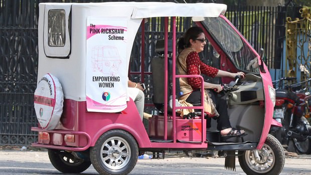 Woman Rickshaw Driver