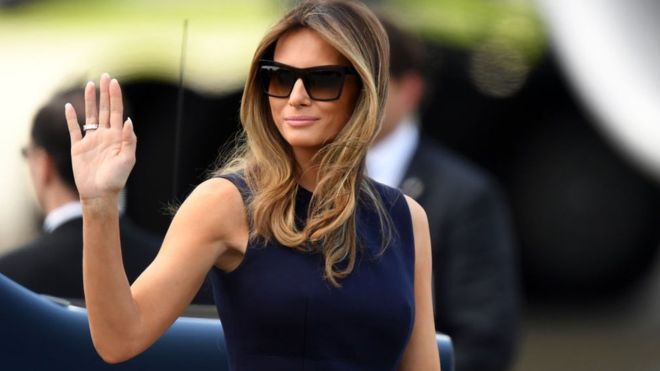 Première dame la plus chaude Melania Trump.