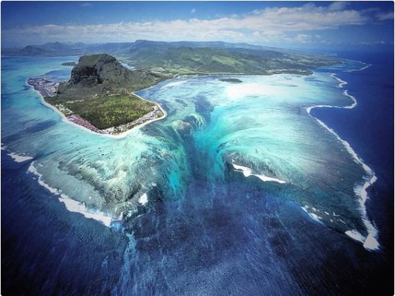 Underwater Waterfall - Mauritius Island
